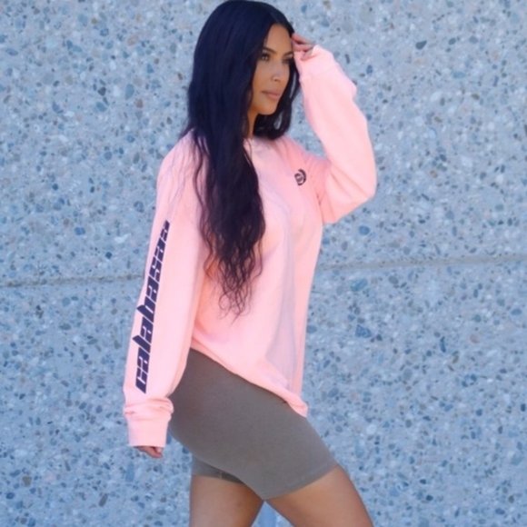 calabasas long sleeve neon orange